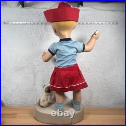 Vintage Buster Brown Advertising Store Display Mannequin with Dog And Clothing 29