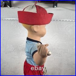Vintage Buster Brown Advertising Store Display Mannequin with Dog And Clothing 29