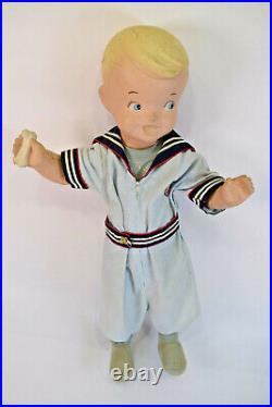 Vintage Buster Brown Shoes Large Boy Child's Store Display Dressed Mannequin