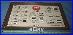 Vintage CCI OMARK INDUSTRIES BULLET Store Display Advertising Sign Board Framed