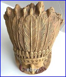 Vintage CHIPPEWA BOOTS Indian Chief Head Advertising Store Display Novelty Bust