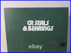 Vintage CR Oil Seals & Bearings Metal Parts Cabinet Store Display Shop Hot Rod