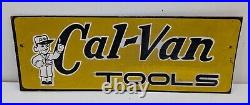 Vintage Cal-Van Tools Auto Parts Store Rack Display Sign Original Advertising