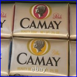 Vintage Camay Soap Tin Counter Top Store Display Sign Full