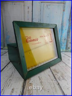 Vintage Camco Counter Top Retail Store Knife Display Sales Case Box withStorage