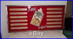 Vintage Camel Cigarette Advertising Store Display Sign Glass Front 28 1/4 Long