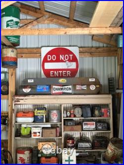 Vintage Champion Spark Plug Auto Parts Store Display Antique Advertising Sign