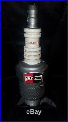 Vintage Champion Spark Plug Hanging Store Display Advertising Sign 22