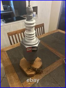 Vintage Champion Spark Plug Store Display Lamp Conversion 1960's
