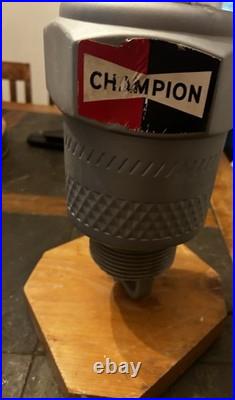 Vintage Champion Spark Plug Store Display Lamp Conversion 1960's