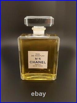 Vintage Chanel No 5 FACTICE DUMMY Perfume Store Display Glass Bottle Estate
