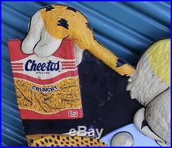 Vintage Cheetoh Frito Chip City Store Display Advertising Sign Chester Cheetah
