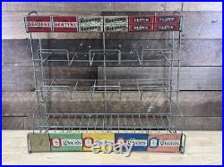 Vintage Chicklets Dentyne Beemans Gum Wire Store Countertop Display Rack Basket