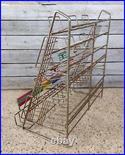 Vintage Chicklets Dentyne Beemans Gum Wire Store Countertop Display Rack Basket