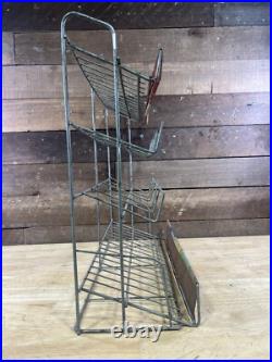 Vintage Chicklets Dentyne Beemans Gum Wire Store Countertop Display Rack Basket