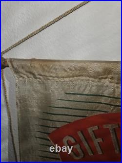 Vintage Christmas Advertising Store Display Banner RARE