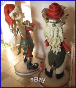 Vintage Christmas Elf Statue Large Santa Helpers Store display outdoor Peter Pan