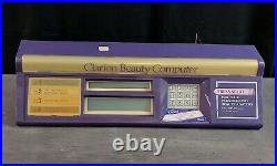 Vintage Clarion Beauty Computer 1980's Interactive Store Display Picks Makeup