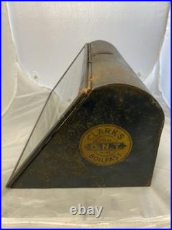Vintage Clark's O. N. T. Boilfast Thread Countertop Cabinet Lifting Glass Display