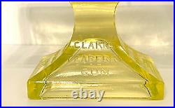 Vintage Clark's Teaberry Gun Vaseling Uranium Glass Advertising Gum Tray