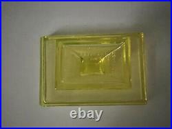 Vintage Clarks Teaberry Gum Uranium/Vasoline Glass Store Display Tray MINT