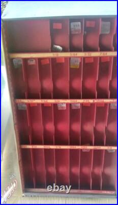 Vintage Cleveland High Speed Twist Drill Bit Hardware Store Tool Display Case