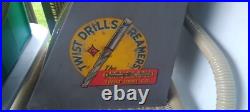 Vintage Cleveland High Speed Twist Drill Bit Hardware Store Tool Display Case