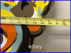 Vintage Clown Advertising Sign Store Display Circus Carnival Wall Art Decor