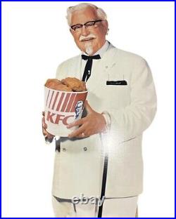 Vintage Colonel Sanders KFC Instore Cardboard Cutout Store Life Size Display