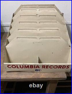 Vintage Columbia Records Metal Store Display Promo Case for 78 Records'50s