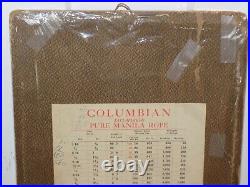 Vintage Columbian Pure Manila Rope Cardboard Store Display Sign