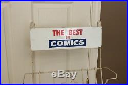 Vintage Comic Wire Rack Stand Store Display 1960's 1970's Free Standing 60 Tall