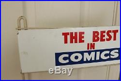 Vintage Comic Wire Rack Stand Store Display 1960's 1970's Free Standing 60 Tall