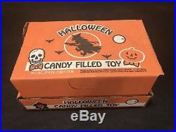 Vintage Complete E. Rosen Halloween Candy Store Display Witch Skeleton Goblin