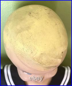 Vintage Composition Buster Brown Advertising Store Display Mannequin & Base/Dog