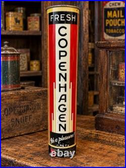 Vintage Copenhagen Chewing Tobacco Tin Litho Store Advertising Dispenser
