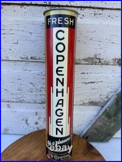 Vintage Copenhagen Chewing Tobacco Tin Litho Store Advertising Dispenser