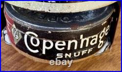 Vintage Copenhagen Chewing Tobacco Tin Litho Store Advertising Dispenser