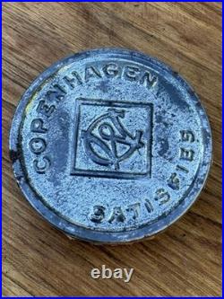 Vintage Copenhagen Chewing Tobacco Tin Litho Store Advertising Dispenser
