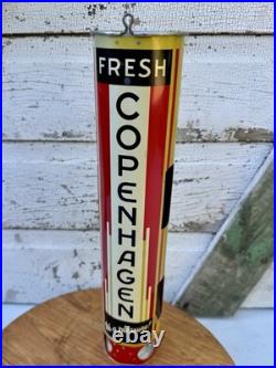 Vintage Copenhagen Chewing Tobacco Tin Litho Store Advertising Dispenser