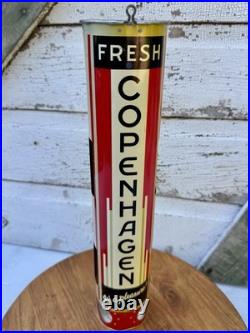 Vintage Copenhagen Chewing Tobacco Tin Litho Store Advertising Dispenser