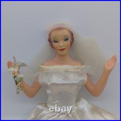 Vintage Countertop Display Bride Mannequin Wedding Dress Advertising NO BASE