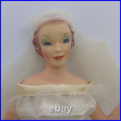 Vintage Countertop Display Bride Mannequin Wedding Dress Advertising NO BASE