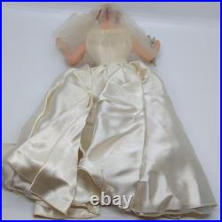 Vintage Countertop Display Bride Mannequin Wedding Dress Advertising NO BASE