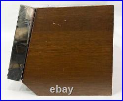 Vintage Countertop Display Cabinet Razor Blades Wood Veneer