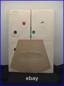 Vintage Countertop Store Display Purse Ashtrays Easel Back