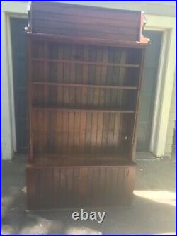 Vintage Country Store Display Shelf Antique Jelly Cupboard Cabinet Walnut Wains