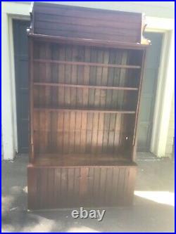 Vintage Country Store Display Shelf Antique Jelly Cupboard Cabinet Walnut Wains