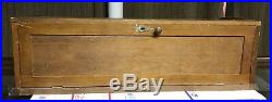 Vintage Country Store Roll Top Counter Top Display Cabinet With Lock