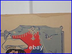 Vintage Cracker Jack Cardboard Store Advertising Sign